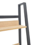 Βιβλιοθήκη Ryder σε oak-μαύρη απόχρωση 75x36x185εκ - Image 5