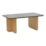 Τραπέζι Beca σε oak-μαύρο απόχρωση 100x60x42εκ - Image 2