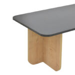Τραπέζι Beca σε oak-μαύρο απόχρωση 100x60x42εκ - Image 6
