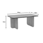 Τραπέζι Beca σε oak-μαύρο απόχρωση 100x60x42εκ - Image 7
