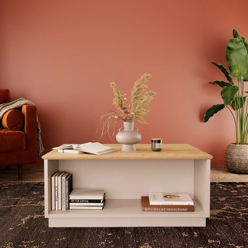 product_pako_197-000313 Τραπέζι Monik σε oak-ανοιχτό γκρι απόχρωση 90x56x40εκ - Image 1