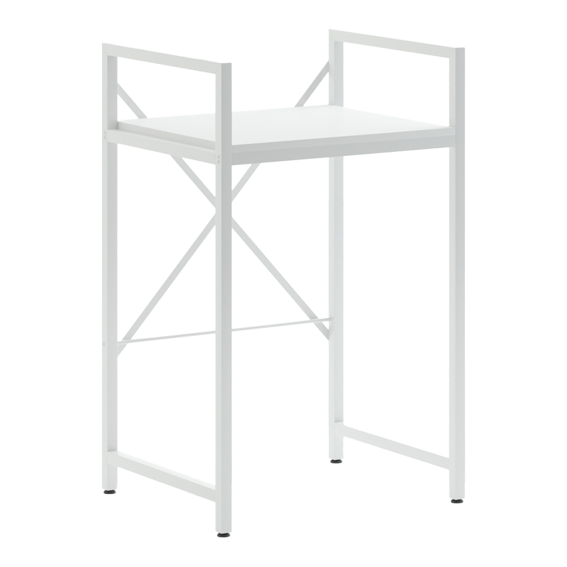 product_pako_197-000319 Ραφιέρα στήριξης πλυντηρίου - στεγνωτηρίου Delavar μέταλλο λευκό 72x60x116εκ - Image 1