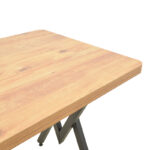 Τραπέζι Vertex oak με μαύρα μεταλλικά πόδια 110x70x72εκ - Image 5