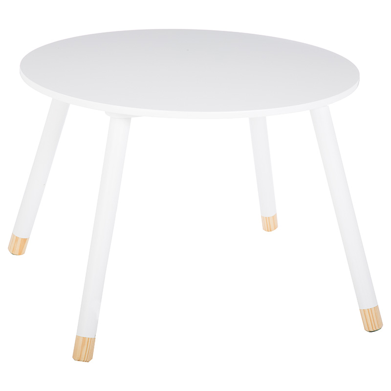 product_pako_199-000260 Παιδικό τραπεζάκι Playful λευκό-φυσικό Φ60x43,5εκ - Image 1