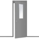 Καθρέπτης πόρτας PWD-0111 polyresin-ασημί 34x1.7x94εκ - Image 2