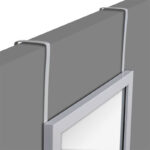 Καθρέπτης πόρτας PWD-0111 polyresin-ασημί 34x1.7x94εκ - Image 3