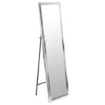 Καθρέπτης δαπέδου PWD-0112 polyresin-γυαλί ασημί 39x33.5x125εκ