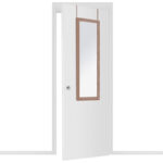 Καθρέπτης πόρτας PWD-0113 MDF-αλουμίνιο φυσικό 35x2x109εκ - Image 2