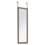 Καθρέπτης πόρτας PWD-0113 MDF-αλουμίνιο καρυδί 35x2x109εκ