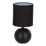 Επιτραπέζιο φωτιστικό PWL-1210 Ε14 60W κεραμικό μαύρο Φ13x25εκ