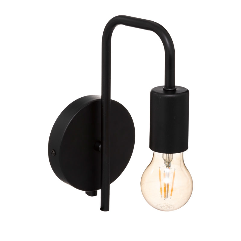 product_pako_199-000532 Φωτιστικό τοίχου-απλίκα Zhola E27 40W μαύρο 17x12x25εκ - Image 1