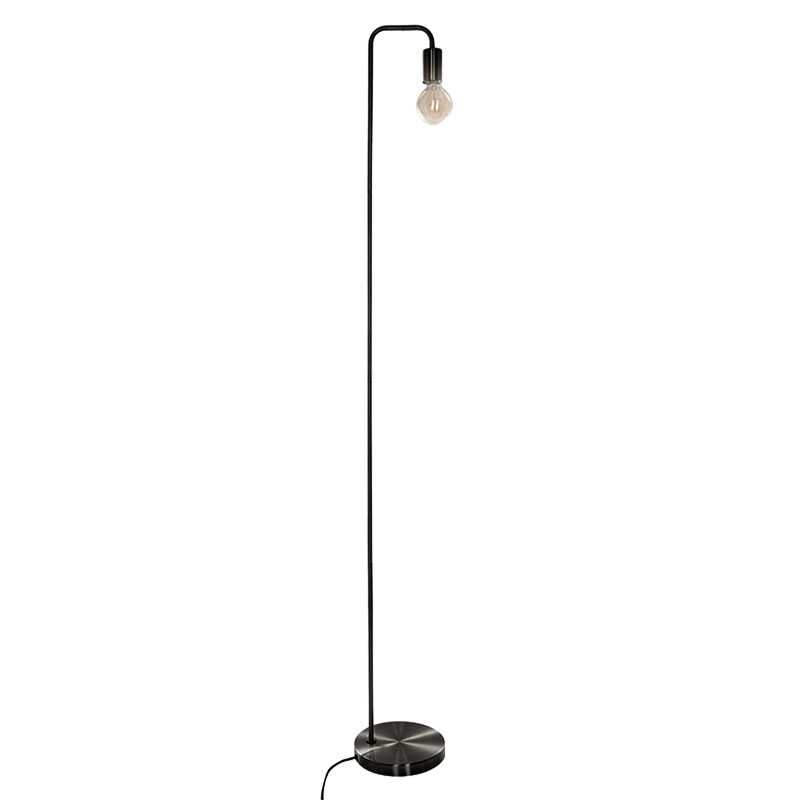 product_pako_199-000535 Φωτιστικό δαπέδου Keli E27 40W μαύρο Φ20x150εκ - Image 1