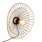 Φωτιστικό τοίχου-απλίκα Alara E27 40W χρυσό-μαύρο Φ45x11εκ - Image 2