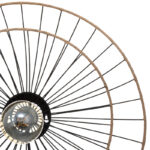 Φωτιστικό τοίχου-απλίκα Alara E27 40W χρυσό-μαύρο Φ45x11εκ - Image 3