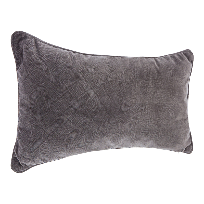 product_pako_199-000585 Μαξιλάρι διακοσμητικό Lubel ύφασμα σε ανθρακί απόχρωση 30x50εκ - Image 1