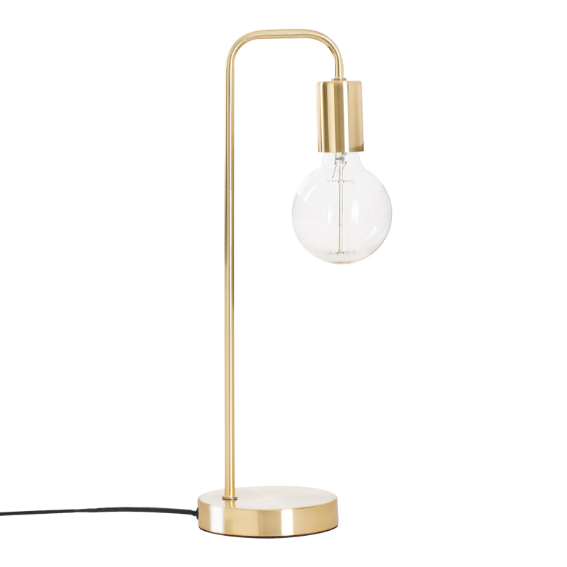 product_pako_199-000594 Επιτραπέζιο φωτιστικό Klio μέταλλο σε χρυσή απόχρωση 15x12.5x45εκ - Image 1