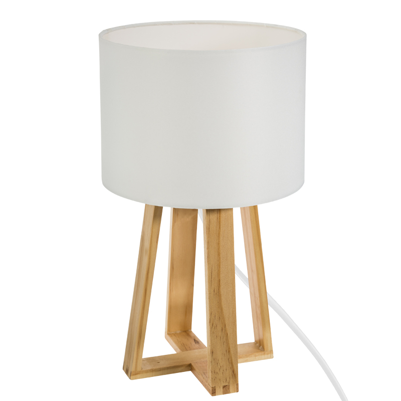 product_pako_199-000606 Επιτραπέζιο φωτιστιικό Kressou ξύλο πεύκου σε φυσική απόχρωση Φ20x34.5εκ - Image 1
