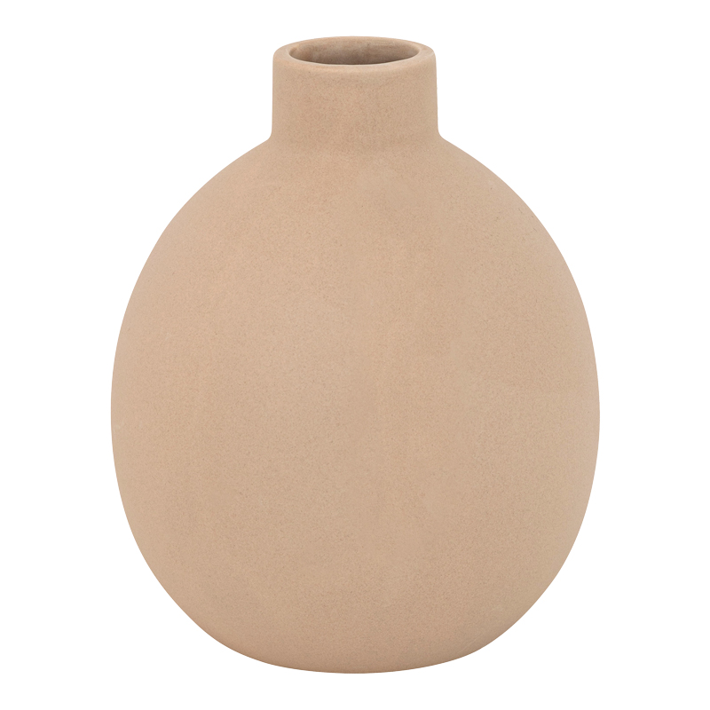 product_pako_199-000623 Βάζο Rozerie κεραμικό σε μπεζ απόχρωση Φ14,5x18εκ - Image 1