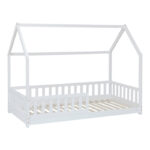 Παιδικό κρεβάτι Sleeper τ. Montessori ξύλο πεύκου σε λευκή απόχρωση 90x190εκ