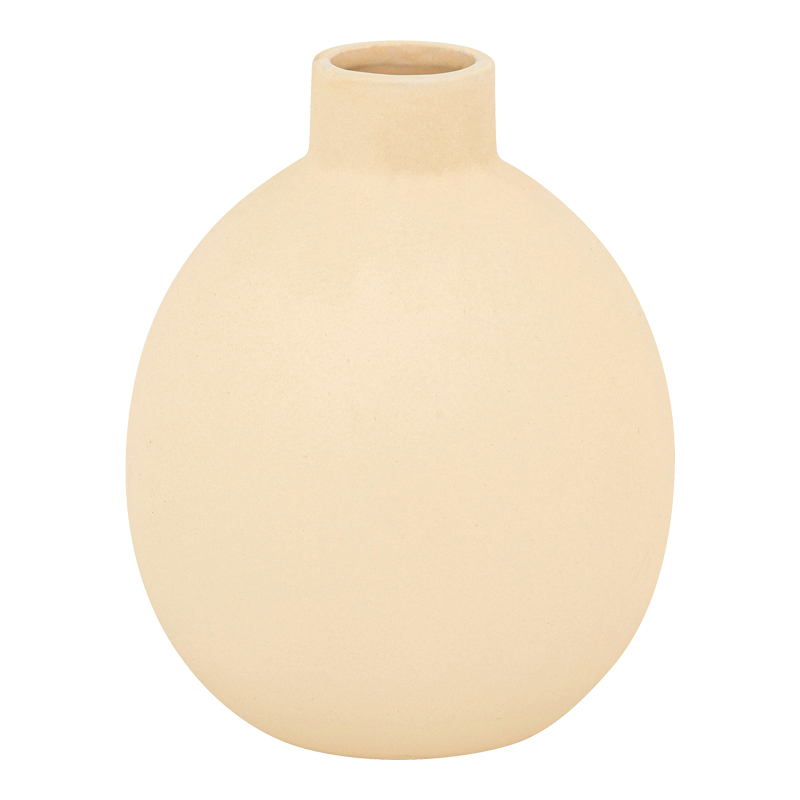 product_pako_199-000636 Βάζο Rozerie κεραμικό σε κρεμ απόχρωση Φ14,5x18εκ - Image 1