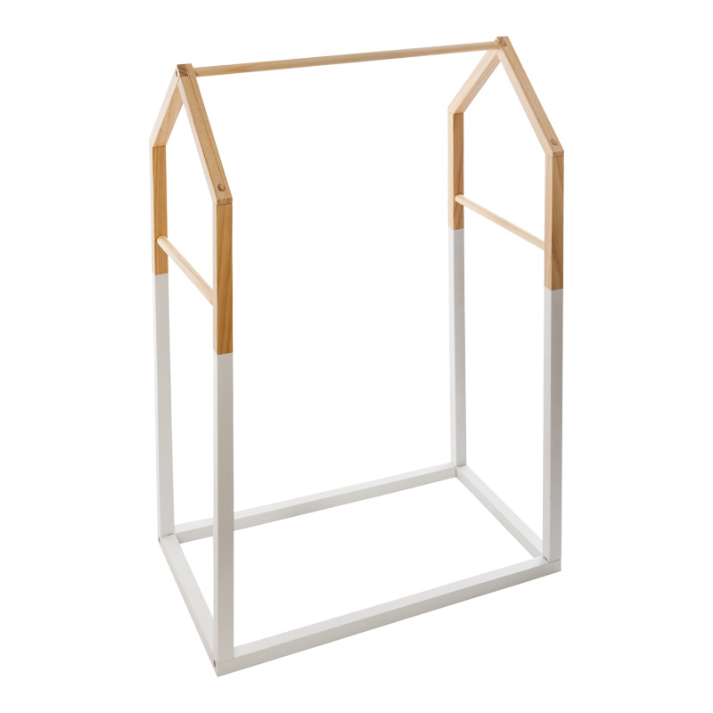 product_pako_199-000643 Παιδική κρεμάστρα Holen ξύλο πεύκου σε φυσική με λευκή απόχρωση 60x37x100εκ - Image 1