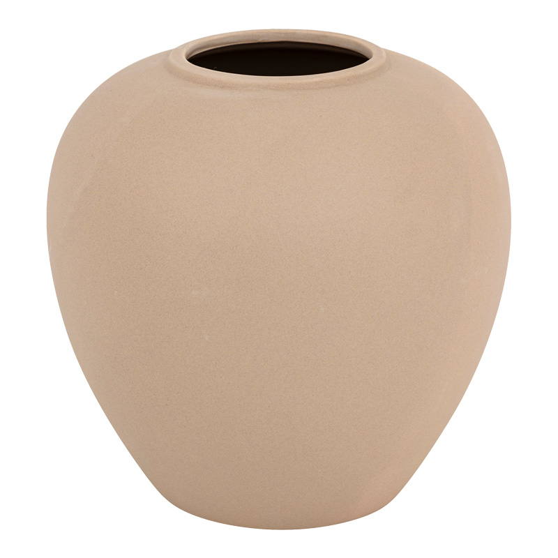 product_pako_199-000651 Βάζο Vegen κεραμικό σε μπεζ απόχρωση Φ22x24εκ - Image 1
