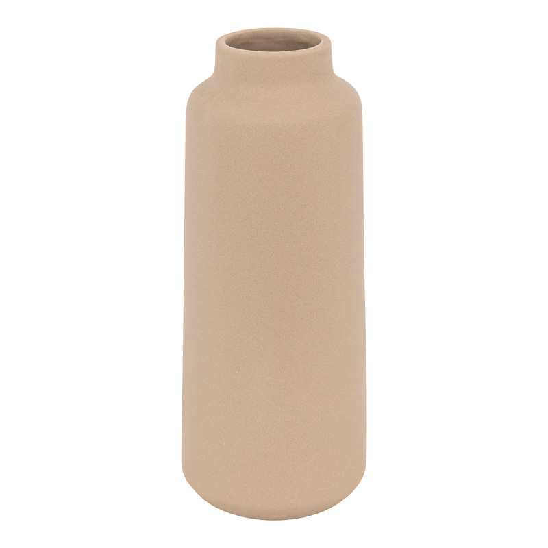 product_pako_199-000653 Βάζο Breal κεραμικό σε μπεζ απόχρωση Φ12x30εκ - Image 1