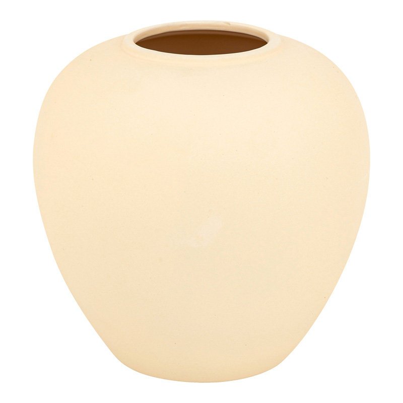 product_pako_199-000654 Βάζο Vegen κεραμικό σε εκρού απόχρωση Φ22x24εκ - Image 1