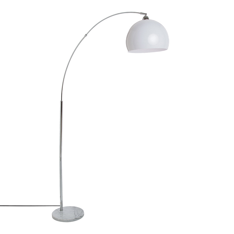 product_pako_199-000661 Φωτιστικό δαπέδου Fenxi Ε27 μέταλλο σε λευκή-ασημί απόχρωση 105x30x178εκ - Image 1