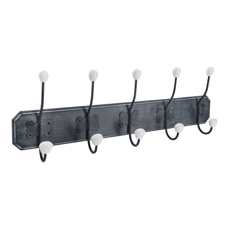 product_pako_199-000667 Κρεμάστρα Holden mdf σε αντικέ μαύρη απόχρωση 19.5x9x60.5εκ - Image 1