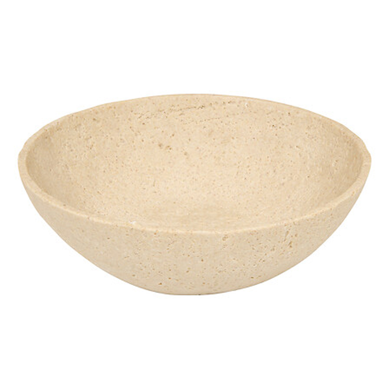 product_pako_199-000694 Διακοσμητικό μπωλ Serio polyresin μπεζ Φ24.5x7.5εκ - Image 1