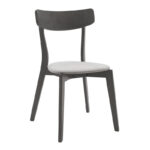 Tραπεζαρία Benson - Toto σετ 5τμχ rustic grey - ύφασμα grey 80x80x75εκ - Image 5