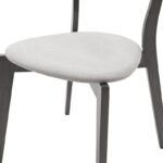 Tραπεζαρία Benson - Toto σετ 7τμχ rustic grey - ύφασμα γκρι 150x90x75εκ - Image 7