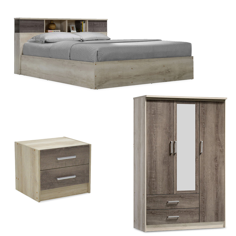 product_pako_200-000719 Φοιτητικό πακέτο επίπλων υπνοδωματίου DreamCatcher 2 σετ 3 τμχ - Image 1