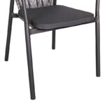 Τραπεζαρία Nares-Convince σετ 5τεμ ανθρακί αλουμίνιο και plywood σε φυσική απόχρωση 180x90x72.5εκ - Image 8