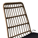 Τραπεζαρία Naoki U σετ 5τεμ rattan pe σε φυσική απόχρωση και μαύρο μέταλλο 160x90x78εκ - Image 7