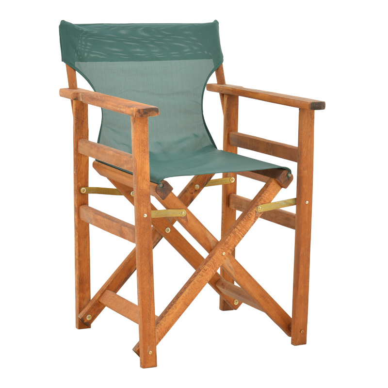 product_pako_200-001082 Καρέκλα-πολυθρόνα σκηνοθέτη Kompa μασίφ ξύλο οξιάς καρυδί-πανί Nexus κυπαρισσί - Image 1