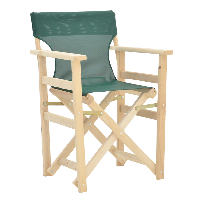 product_pako_200-001094 Καρέκλα-πολυθρόνα σκηνοθέτη Kompa μασίφ σε απόχρωση άβαφου ξύλου-πανί Nexus κυπαρισσί - Image 1