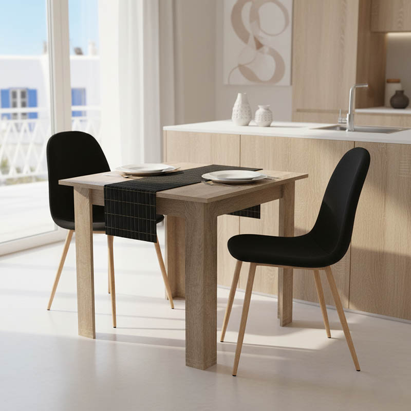 product_pako_200-001229 Τραπεζαρία Manka I-Bella σετ 3τεμ σε sonoma απόχρωση 80x80x77εκ - Image 1