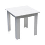 Τραπεζαρία Manka-Julita σετ 3τεμ σε λευκή απόχρωση 80x80x77εκ - Image 6