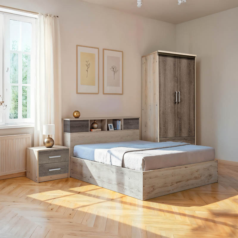 product_pako_200-001318 Φοιτητικό πακέτο επίπλων κρεβατοκάμαρας Cloud σετ 3τεμ - Image 1