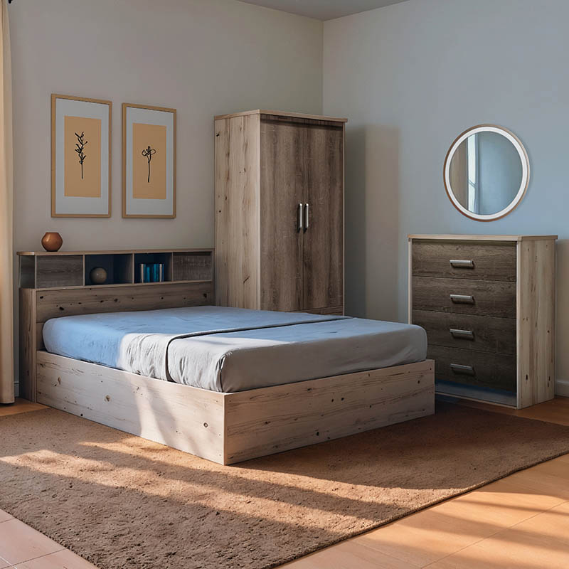 product_pako_200-001325 Φοιτητικό πακέτο επίπλων κρεβατοκάμαρας Shade σετ 3τεμ - Image 1