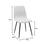 Τραπεζαρία Balou-Noor σετ 5τεμ MDF μαύρο-κυπαρισσι Φ120x73εκ - Image 10