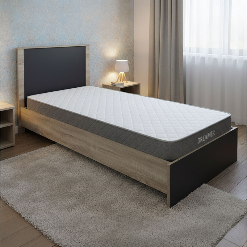product_pako_200-001455 Κρεβάτι με στρώμα Athos-Dreamer sonoma-ανθρακί 90x190εκ - Image 1