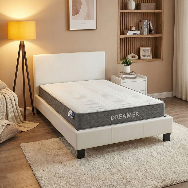 product_pako_200-001467 Κρεβάτι με στρώμα Nevil-Dreamer pu λευκό 100x200εκ - Image 1