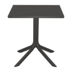Τραπεζαρία Groovy Zoi σετ 3τεμ ανθρακί PP 60x60x76εκ - Image 4