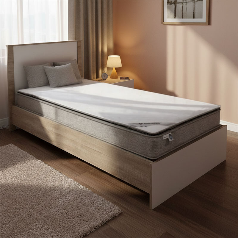 product_pako_200-001652 Κρεβάτι με στρώμα Athos-Perfecto sonoma-λευκό 90x190εκ - Image 1