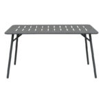 Τραπεζαρία Moraja Deraby Ι σετ 5τεμ μαύρο μέταλλο 140x80x72εκ - Image 4