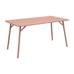 Τραπεζαρία Moraja Deraby σετ 5τεμ terracotta μέταλλο 140x80x72εκ - Image 3