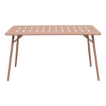 Τραπεζαρία Moraja Deraby σετ 5τεμ terracotta μέταλλο 140x80x72εκ - Image 4
